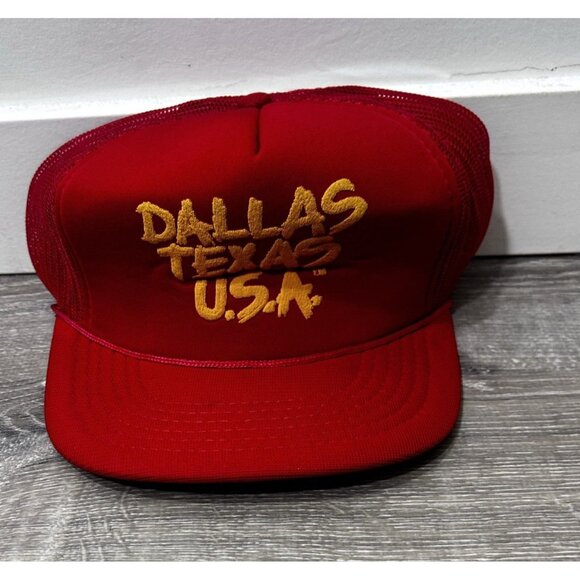 Dallas Taxes Baseball Cap Hat Men's One Size Adjustable 100% Polyester Red - Picture 1 of 7